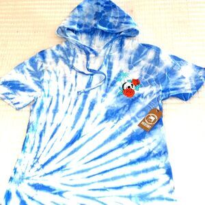 Dikotomy Tye Dye Short Sleeve Hoodie Medium
